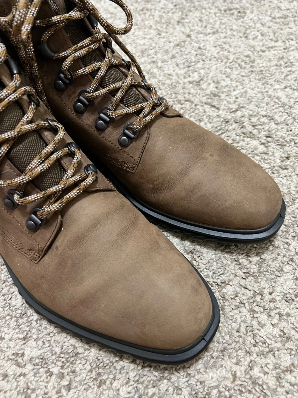 ECCO ST.1 Hybrid Lite Nubuck Leather Boot Goretex in Cocoa Brown Size EU 42 US 8